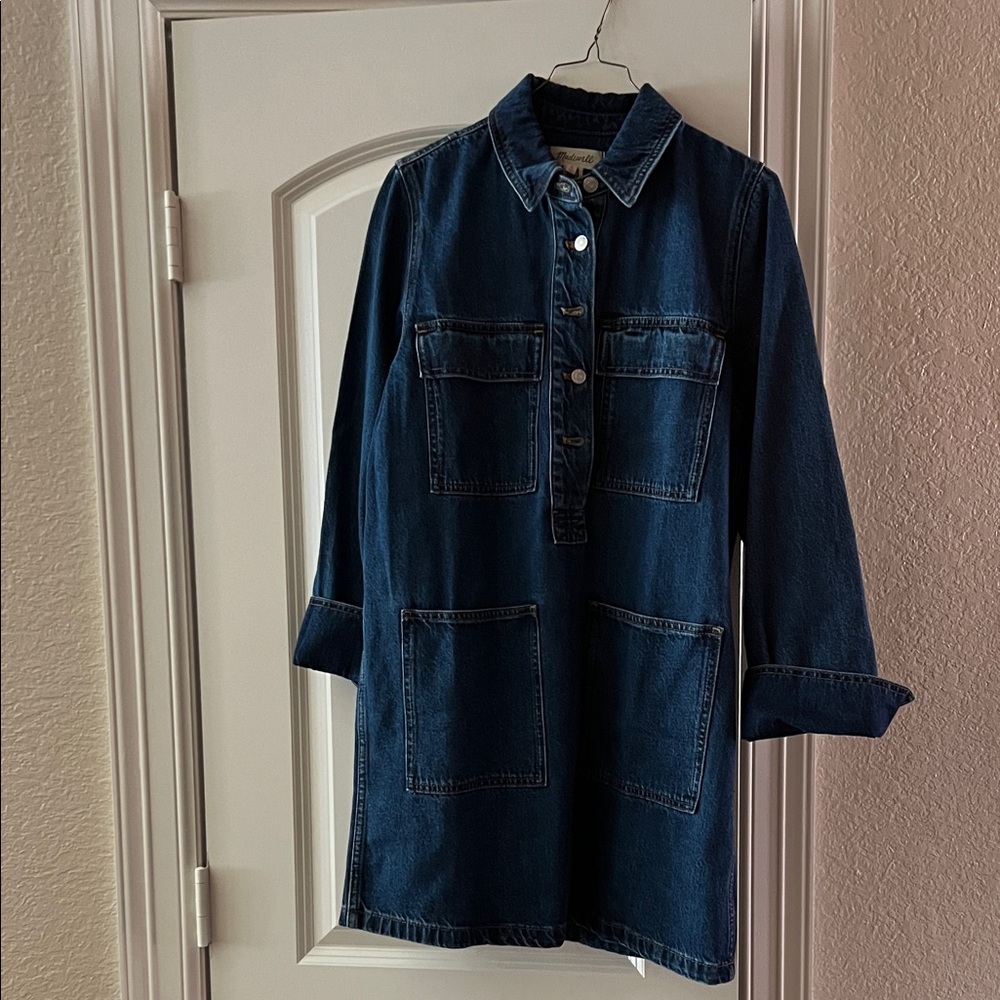 Madewell Denim Mini Dress - Blue